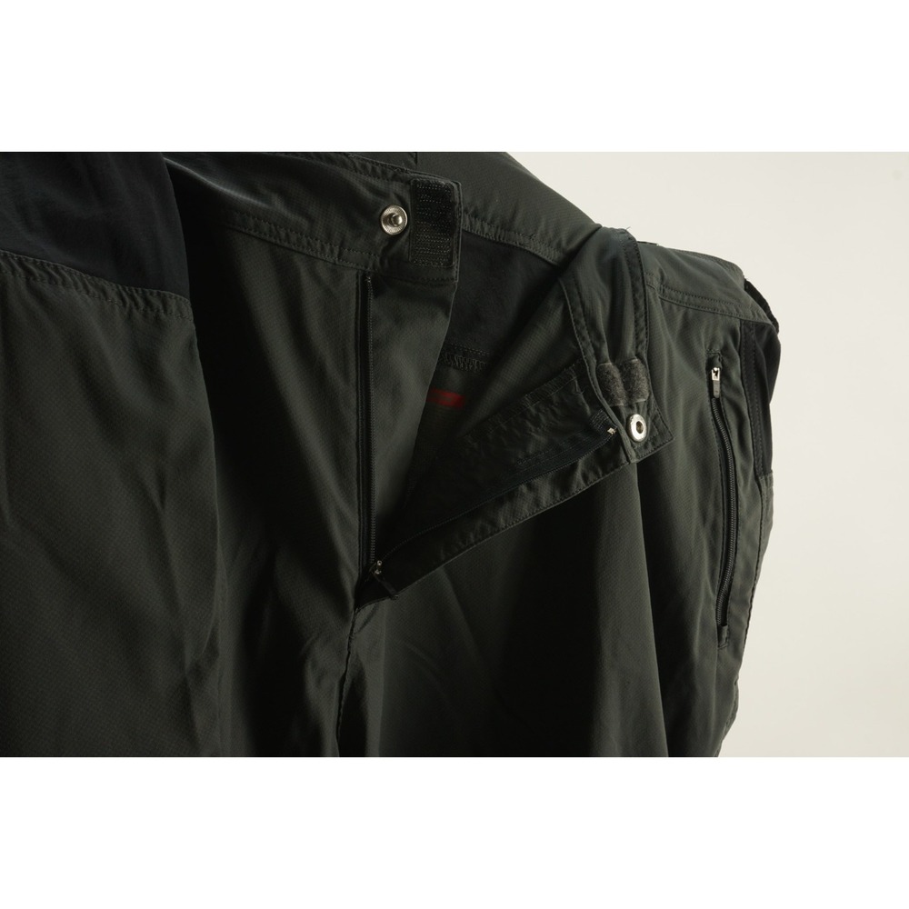 Novara Mens XL Gray Woven Nylon Ripstop Stretch Zip Pocket Biking Cycling Shorts - Picture 8 of 11
